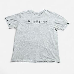 Adrian college grey large size T shirt #adrian #college #grey